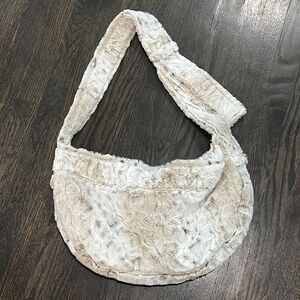 Susan Lanci Designs Cuddle Carrier Faux Fur Dog Puppy Bag Soft USA Crossbody
